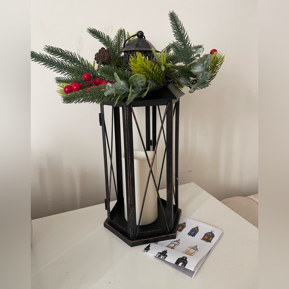 Metal decorative lantern